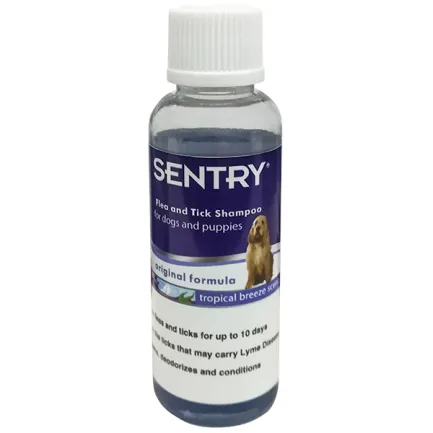 Sentry Tropical Breeze Shampoo СЕНТРІ ТРОПІЧНИЙ БРИЗ шампунь від бліх і кліщів для собак 0,045 л