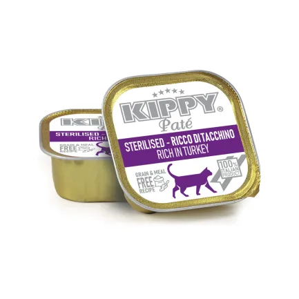 KIPPY вологий корм для стерилізованих котів - паштет з індичкою 90гр