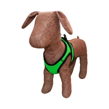 Нагрудник з сітки подвійний №2 салатовий 28-30см/31-33см, Lucky Pet