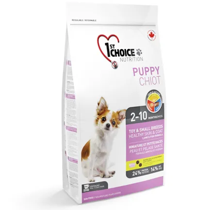1st Choice Puppy Toy&amp;Small Lamb&amp;Fish ФЕСТ ЧОЙС ЦУЦЕНЯ МІНІ ЯГНЯ РИБА сухий суперпреміум корм для цуценят міні та малих порід 2,72 кг
