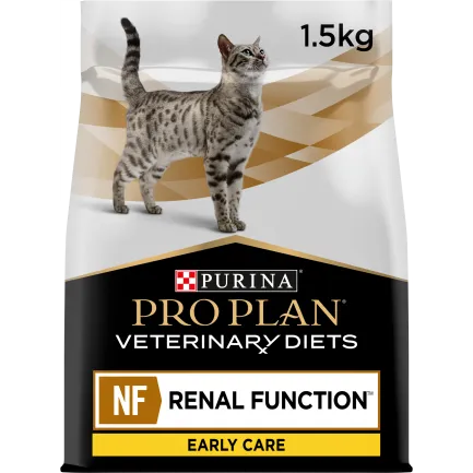 Сухий дієтичний корм PRO PLAN VETERINARY DIETS NF Renal Function Early Care для дорослих котів для підтримання функції нирок при хронічній хворобі нирок на ранніх стадіях 1,5 кг