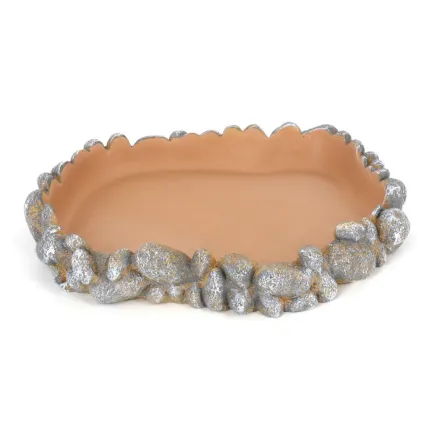 Поїлка для рептилій Hobby Drinking bowl Pebbles L 25x21x4см (36402) — Фото 3