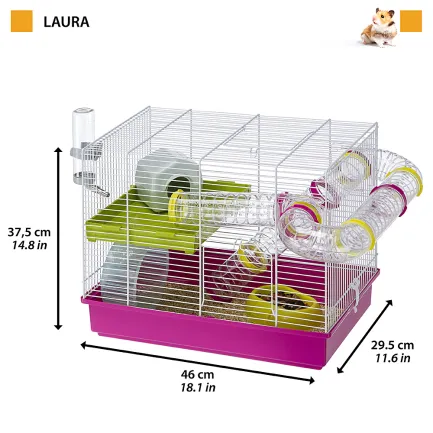 Ferplast CAGE LAURA Клітка для хом'яків біла — Фото 1