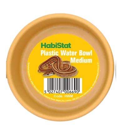 HABISTAT ROUND PLASTIC WATER BOWL MEDIUM 9 X 9 X 3.5CM (R3100030) поїлка для рептилій — Фото 2