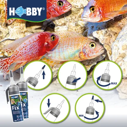 Клей, герметик акваріумний чорний Hobby Fix Underwater Adhesive black 200 мл (11965) — Фото 5