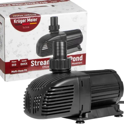Енергоефективний насос для ставка Kruger Meier StreamPulse Pond 13000 л/год із захистом — Фото 7