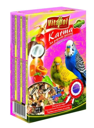 Vitapol Фруктовий корм для Хвилястих папуг, 500г