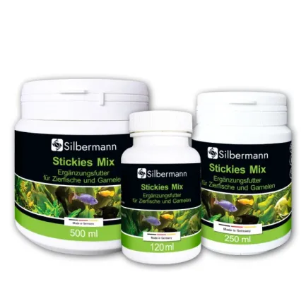 Корм Silbermann Stickies Mix 120 ml (SIS134) мікс клейких таблеток для акваріумних риб