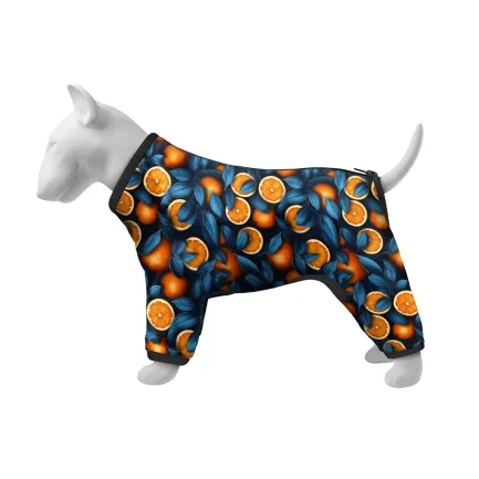 Вітровка для собак WAUDOG Clothes, малюнок "Апельсини", S32, В 47-50 см, С 35-38 см