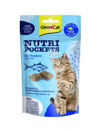 Ласощі для котів GimCat Nutri Pockets Fish Тунець 60 г