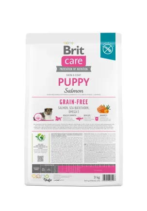Сухий корм Brit Care Dog Grain-free Puppy для цуценят, беззерновий з лососем, 3 кг — Фото 2