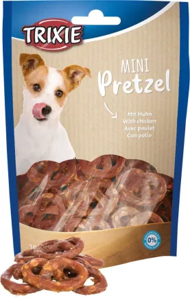 Ласощі Trixie Mini Pretzels для собак, крендель з куркою, 100 г