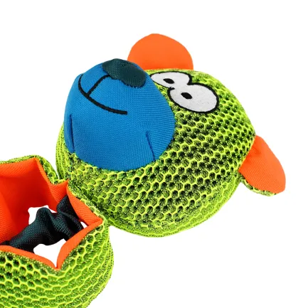 Іграшка Barksi Strong Mesh Ведмідь з пищалкою 3-D сітка 40 см — Фото 2