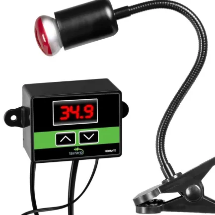 Світильник довгий з затискної ручкою і термостатом Terrario Long ReptiSun Temperature Control 200W — Фото 6