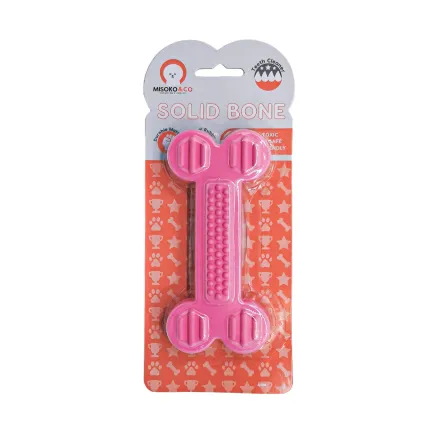 Іграшка для собак MISOKO&amp;CO Гумова кістка, pink, 14,5 cm — Фото 2