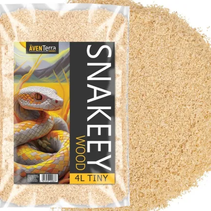 Натуральна деревна підстилка Aventerra Sweden SNAKEEY Wood Tiny 4 л для гризунів і змій — Фото 8
