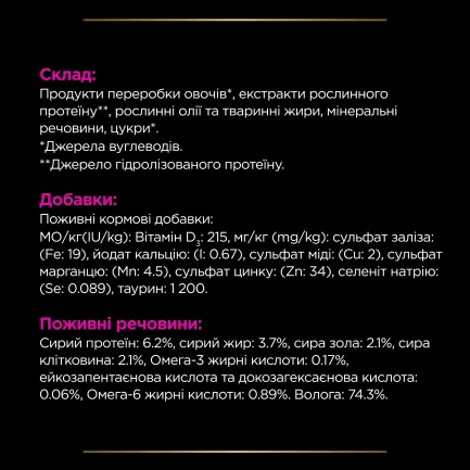 Вологий дієтичний корм PRO PLAN VETERINARY DIETS UR ST/OX Urinary для дорослих котів для розчинення та зниження утворення струвітних каменів 195 г — Фото 8