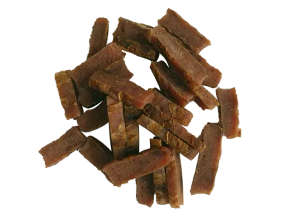 Ласощі Yalute Baked duck strip для собак, запечені качині смужки, 100 г — Фото 1