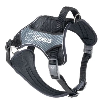Ferplast GENIUS LARGE BLACK HARNESS нейлонова шлея для тварин чорна — Фото 3