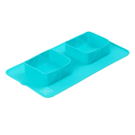 Миска складана WAUDOG Silicone,385х230х50 мм блакитний — Фото 2