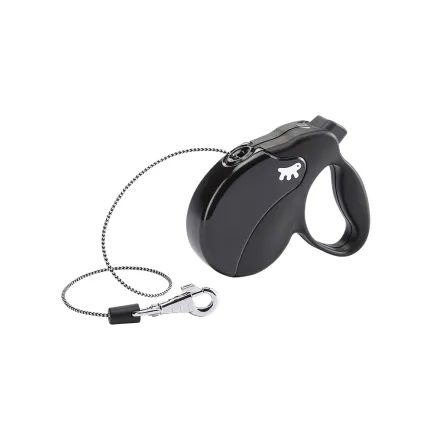 Ferplast AMIGO MINI COR BLACK Рулетка-поводок зі шнуром чорна