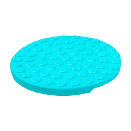 Килимок для злизування і повільного харчування WAUDOG Silicone, 211х211х30 мм, блакитний — Фото 4