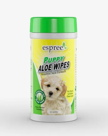 ESPREE Puppy Aloe Wipes Вологі серветки для цуценят 50шт