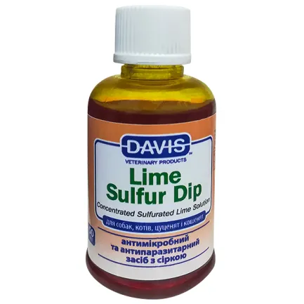 Davis Lime Sulfur Dip ДЕВІС ЛАЙМ СУЛЬФУР антимікробний і антипаразитарний засіб для собак і котів, концентрат 0,05 л