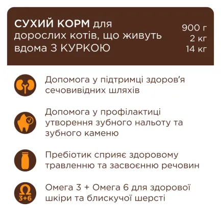 С4Р Premium сух індор 4 в 1 коти 0,9 кг — Фото 5