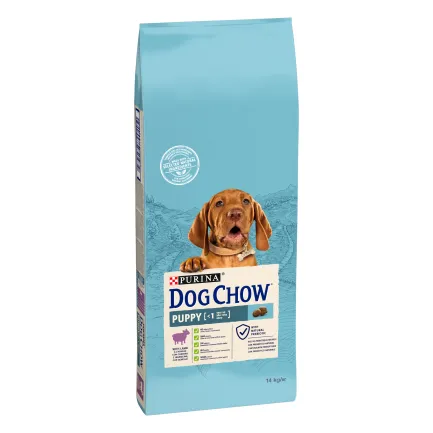 Сухий корм DOG CHOW Puppy <1 для цуценят з ягням 14 кг — Фото 1