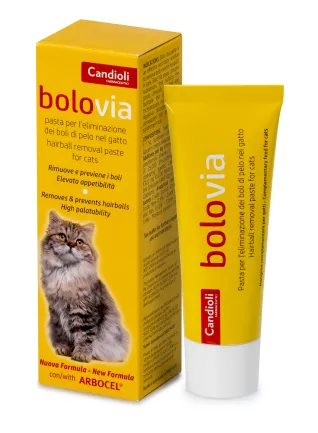 Candioli Bolo Via - харчова добавка для виведення шерсті у котів, 50 гр паста