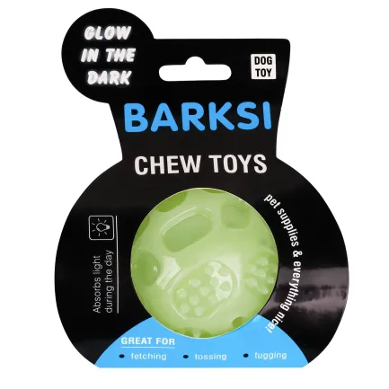 Іграшка для собак Barksi GLOW світлонакопичувальна М'ячик 7,5 см M — Фото 4