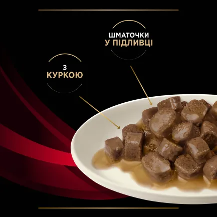 Вологий корм PRO PLAN VETERINARY DIETS DM ST/OX Diabetes Managment для дорослих котів для регулювання надходження глюкози (цукровий діабет) шматочки у підливці з куркою 85 г — Фото 5