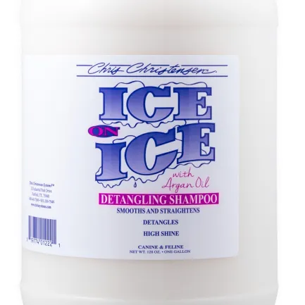 Шампунь для собак і котів Chris Christensen Ice on Ice для розплутування шерсті, 3,8 л — Фото 2