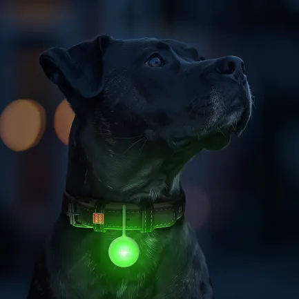 Ліхтарик для собак і котів WAUDOG LED, у силіконовому чохлі, що світиться, USB, Д 37 мм — Фото 6