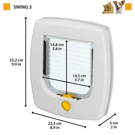 Ferplast SWING 3 BASIC Двері білі — Фото 1