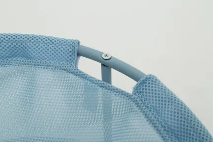 Складаний лежак для домашніх тварин MISOKO Pet bed round, 45x45x22 cm, light blue — Фото 2