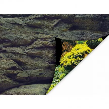 Акваріумний задній фон Aqua Nova Скелі/Рослини 100x50см (ROCK/PLANTS L) — Фото 1