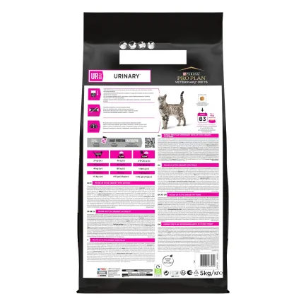 Сухий дієтичний корм PRO PLAN VETERINARY DIETS UR Urinary для дорослих котів для розчинення та зниження утворення струвітних каменів з куркою 5 кг — Фото 2