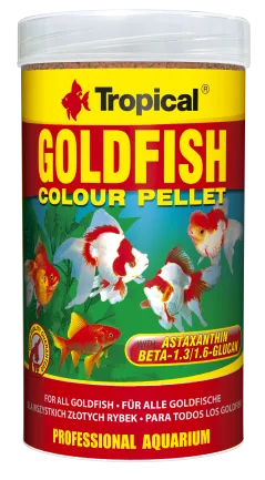 Сухий корм Tropical Goldfish Color Pellet для золотих рибок, 90 г (гранули)