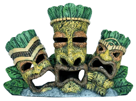 Декорація для акваріума SF DECO TIKI TRIPLE BROWN (A4021435)