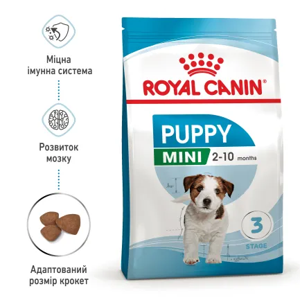Сухий корм Royal Canin MINI PUPPY для цуценят малих порід 2 кг — Фото 1