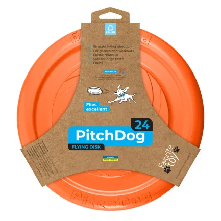 Ігрова тарілка для апортування PitchDog, діаметр 24 см помаранчевий