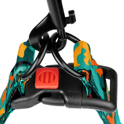 Шлея для Собак BronzeDog Urban Camo Нейлонова Зелена L — Фото 2