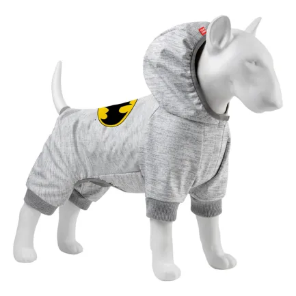 Комбінезон для собак WAUDOG Clothes малюнок "Бетмен лого", софтшелл, M45, B 53-59 см, С 38-42 см