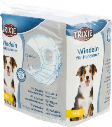 Підгузки Trixie для собак, M-L 36-52 см, 12 шт.