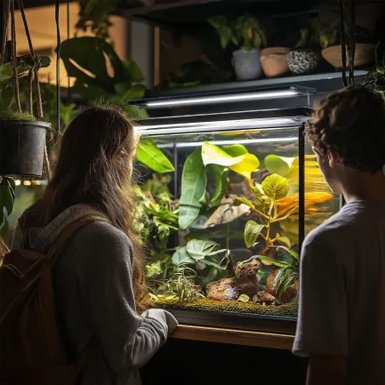 Світильник LED 60-70см для тераріумів з контролером часу Terrario ReptoRay 18W — Фото 2