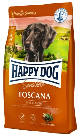 Сухий корм Happy Dog Sensible Toscana д/кастрованих собак та собак з надмірною вагою з качкою та лососем, 11 кг, 60543