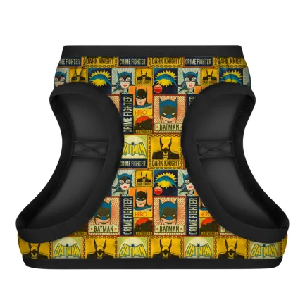 Шлея для собак м'яка WAUDOG Clothes з QR паспортом, малюнок "Бетмен вінтаж", XS2, В 28-31 см, С 20-22 см — Фото 1