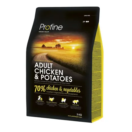 Сухий корм Profine Adult для дорослих собак всіх порід, з куркою та картоплею, 3 кг